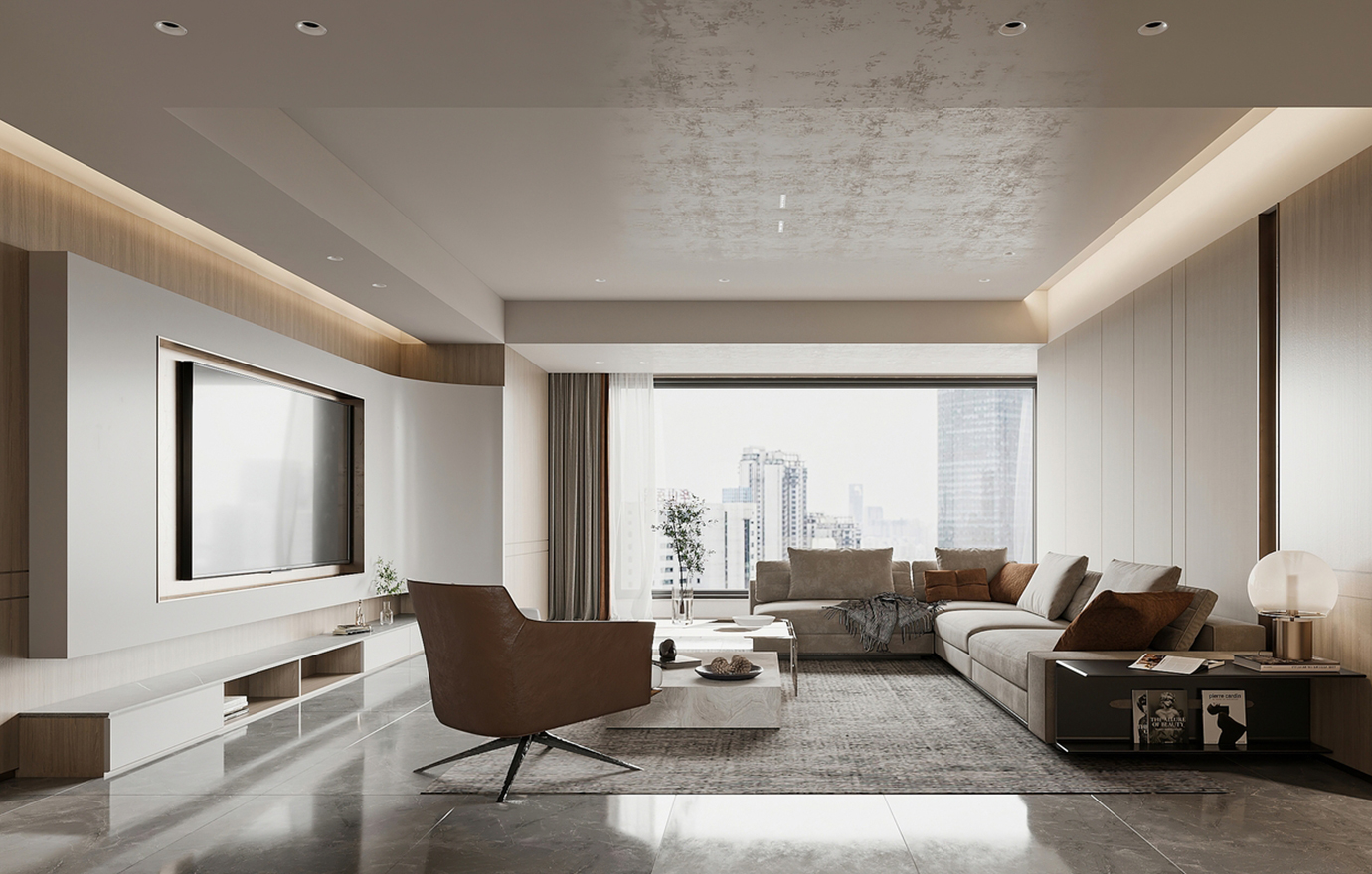 现代简约大平层客餐厅