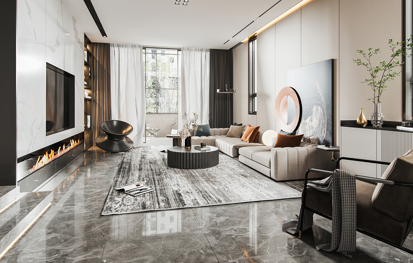 MAX出品独家--现代空间表现-一只兔子