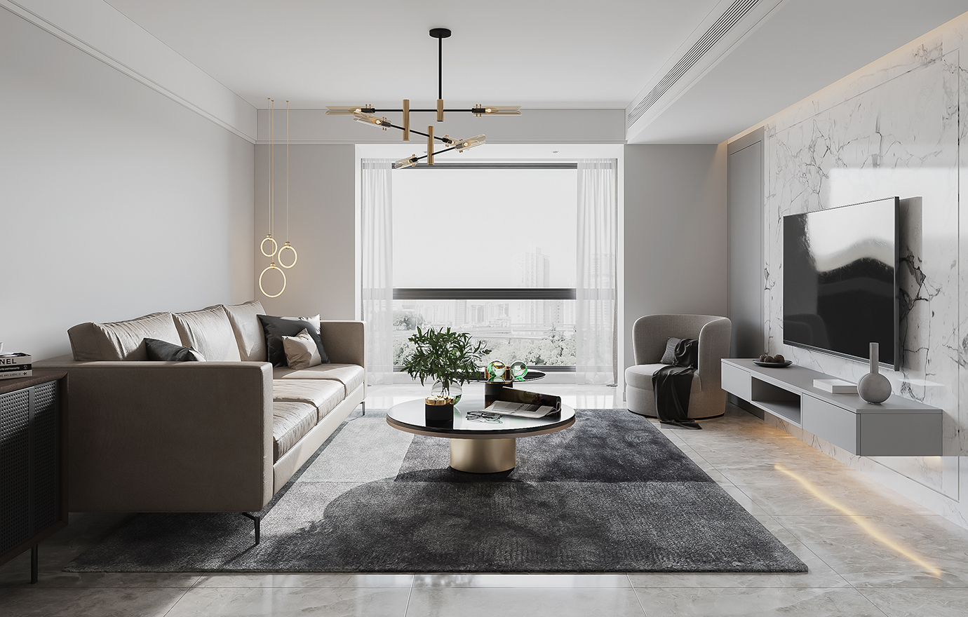 MAX出品独家--现代简约风格效果图