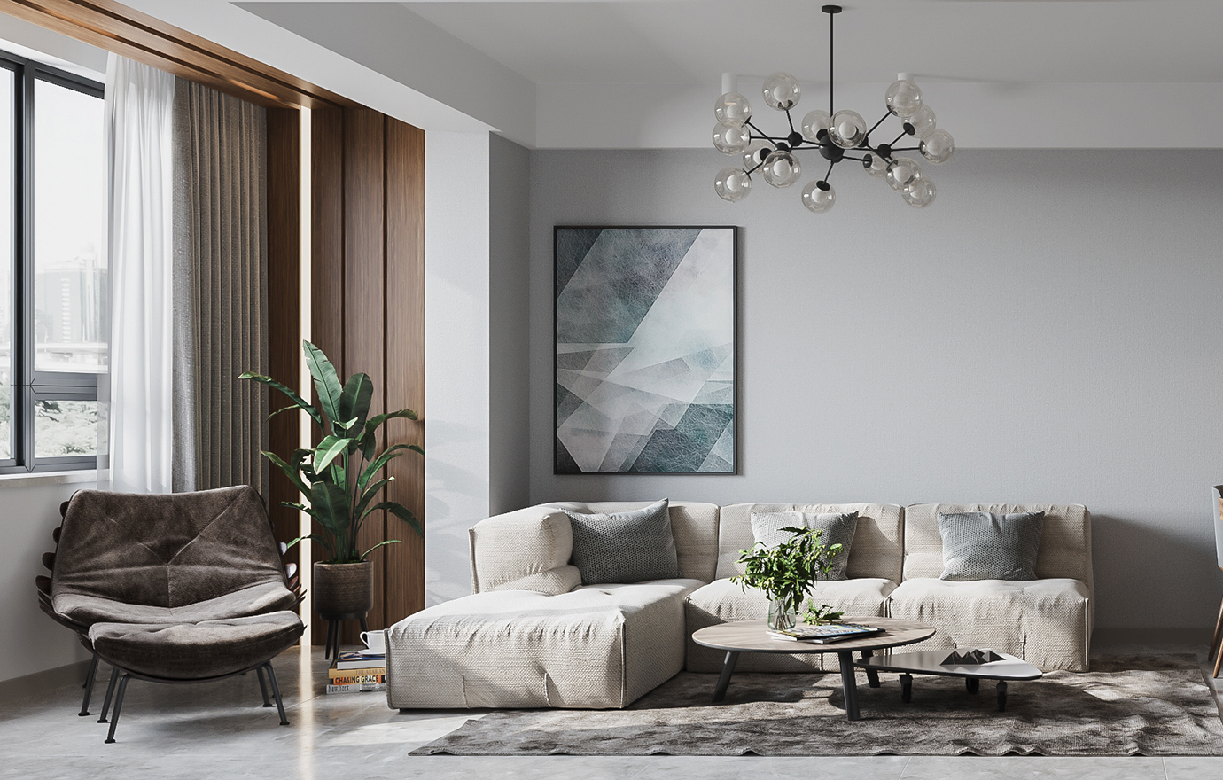 MAX出品独家--现代简约风格效果图