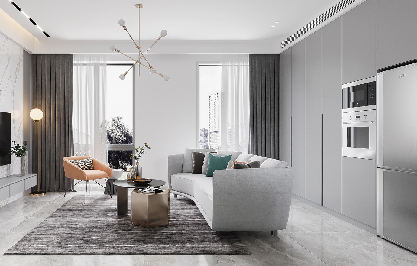 MAX出品独家--现代简约风格效果图