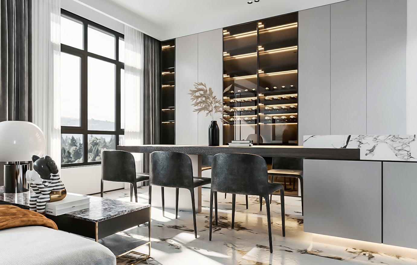 MAX出品独家--现代住宅-互补及平衡-U形社