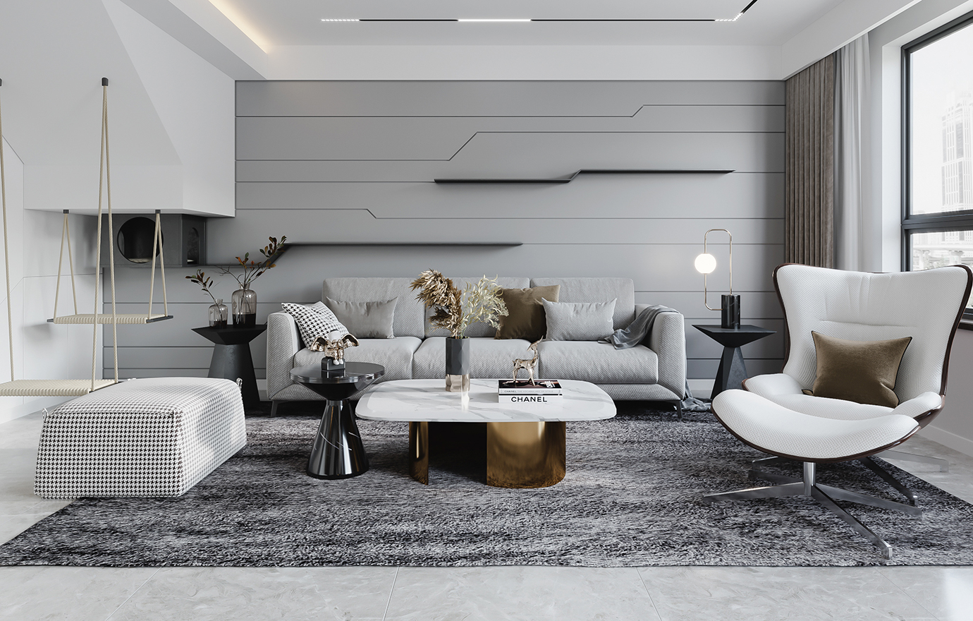 MAX出品独家--现代黑白灰效果图-lulie520