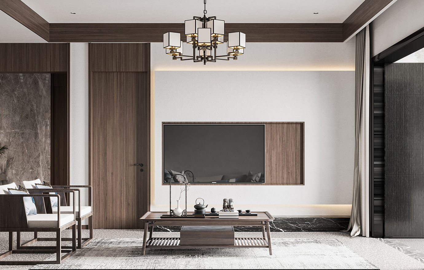 MAX出品独家--中式丨简约-效果表现_T