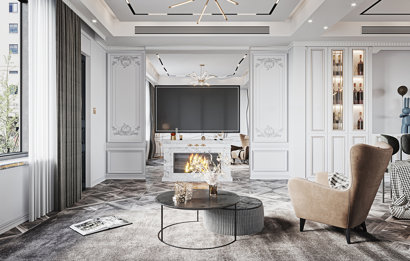 MAX出品独家--现代家装-日常搬砖-白鹿