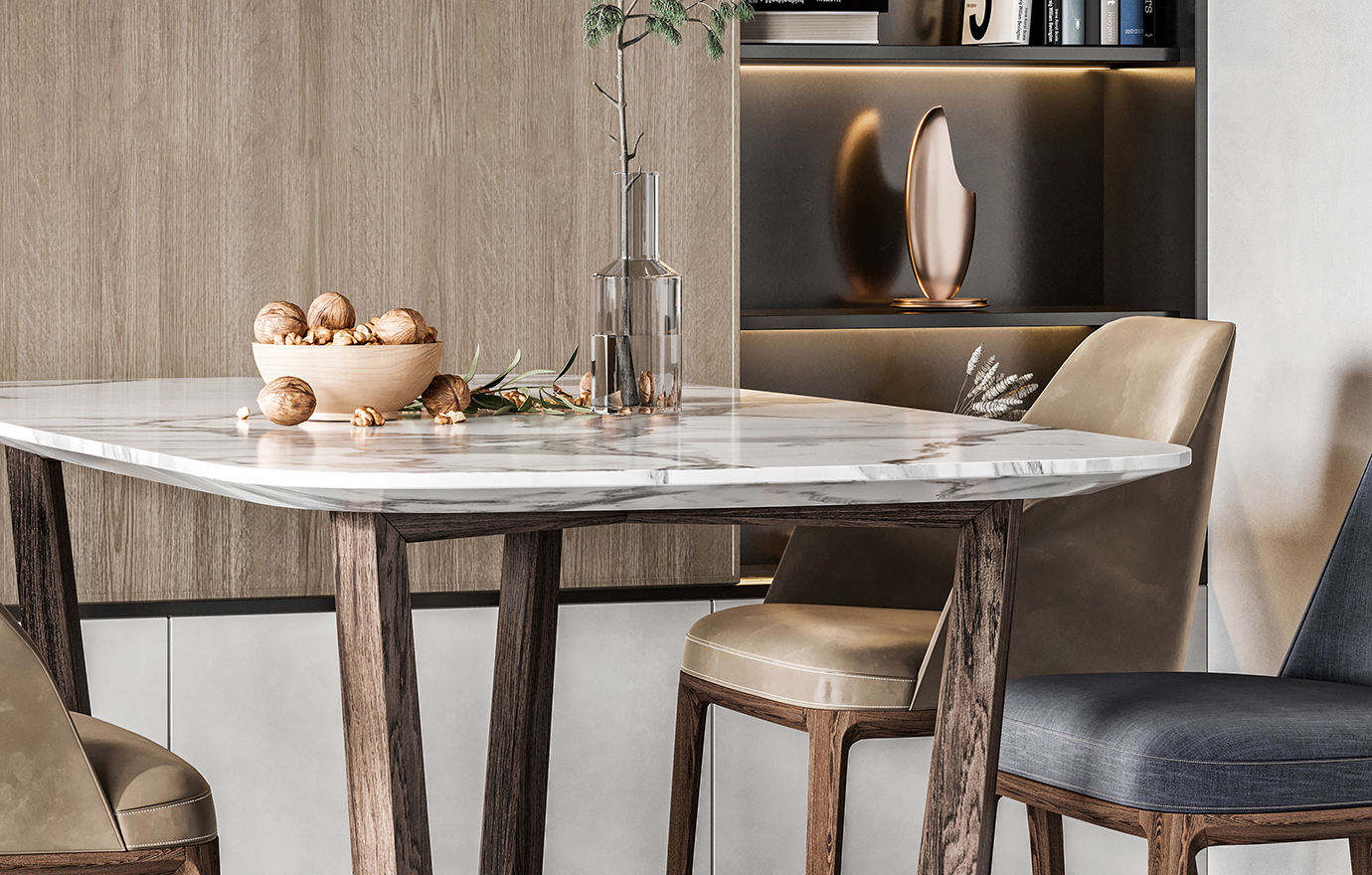 MAX出品独家--现代极简复式-效果表现