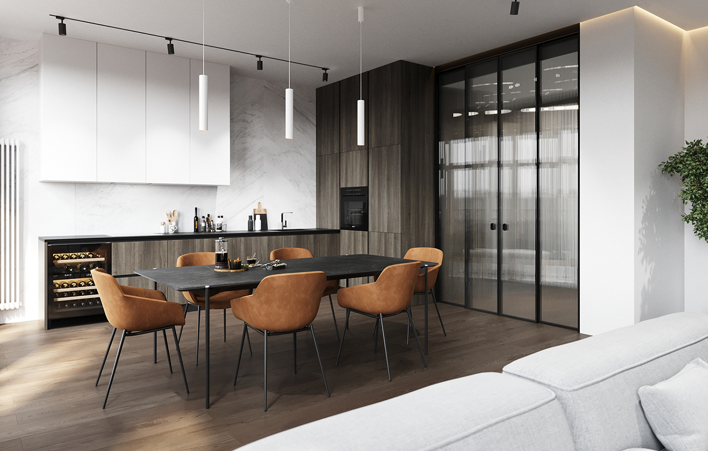 MAX出品独家-灰色 橘色碰撞出温暖优雅之感