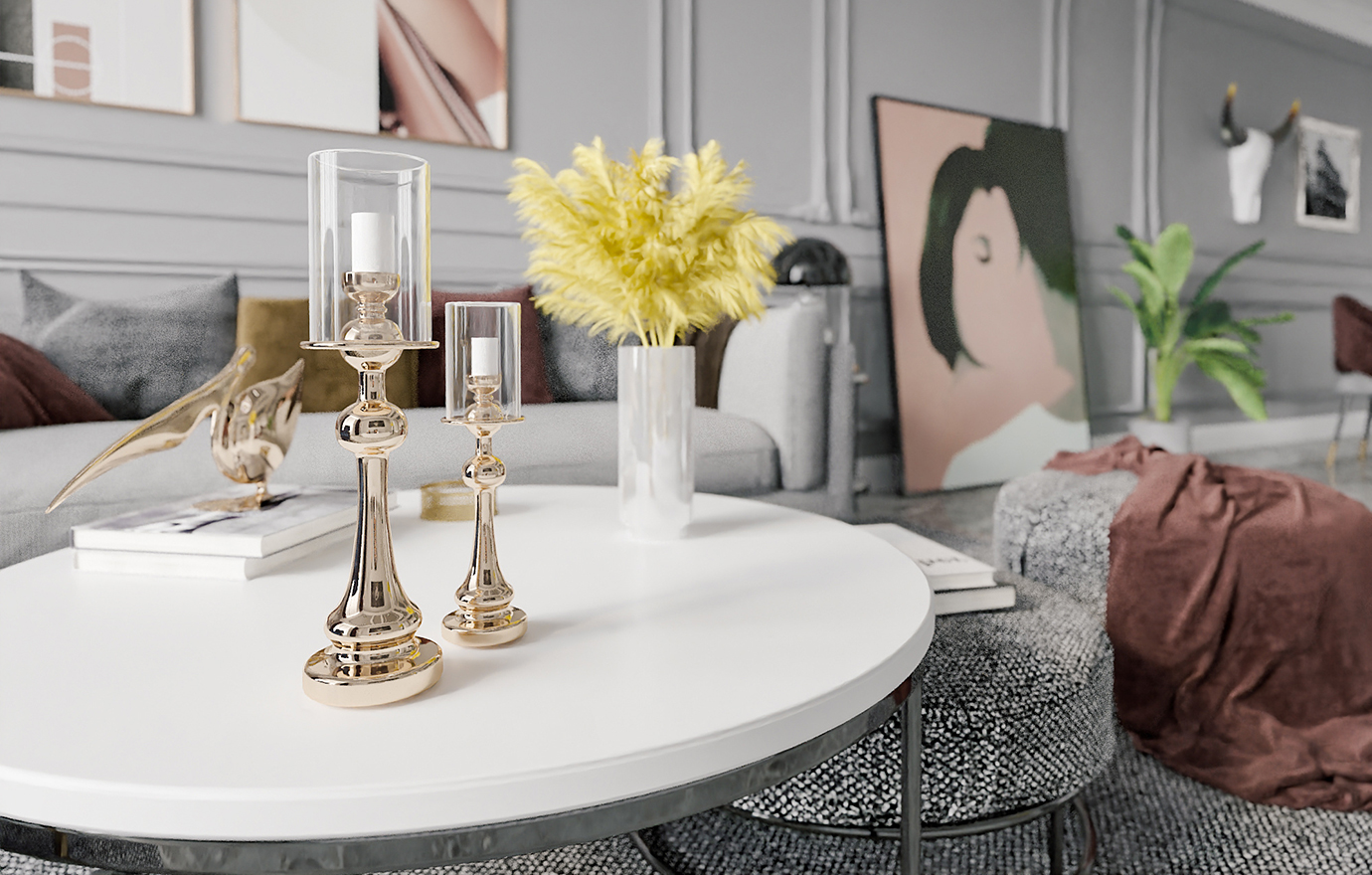 MAX出品独家--法式轻奢-宁波宁南新城装修效果图-杨山伯