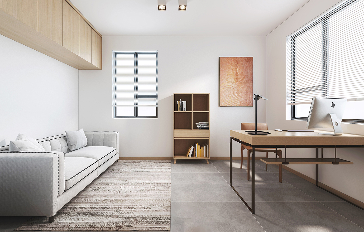 MAX出品独家--木色与白色共舞-留白空间