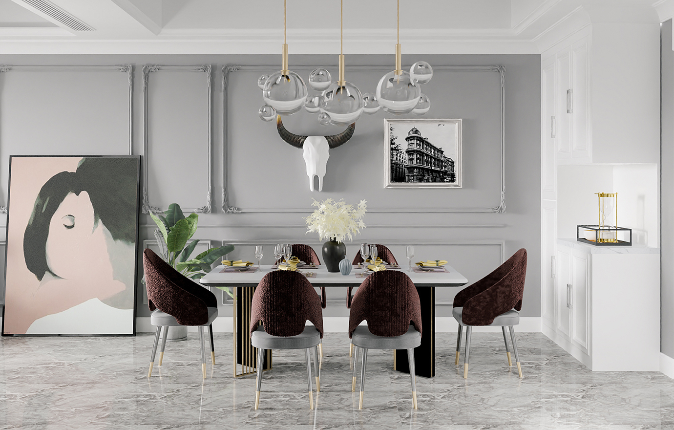 MAX出品独家--法式轻奢-宁波宁南新城装修效果图-杨山伯