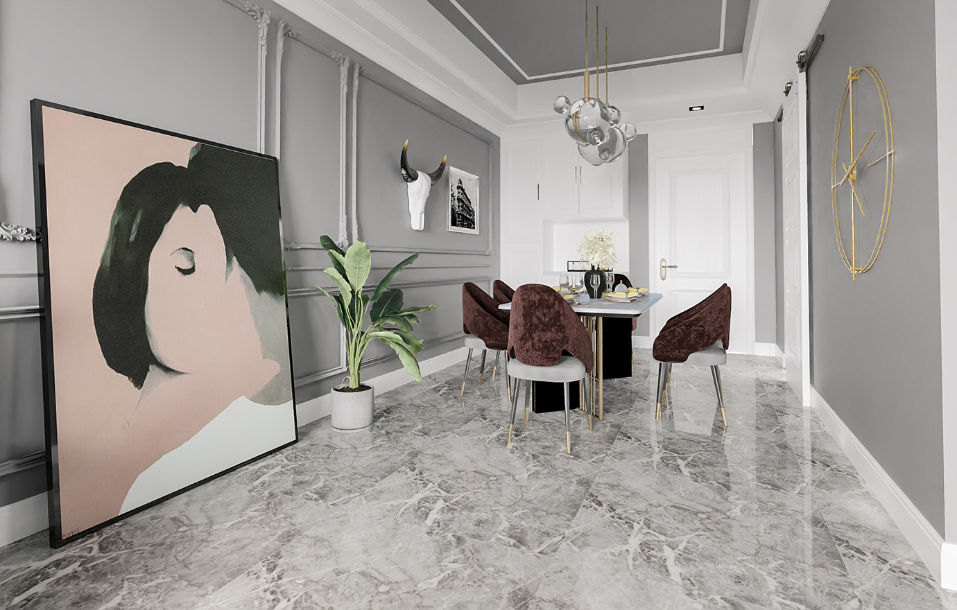 MAX出品独家--法式轻奢-宁波宁南新城装修效果图-杨山伯