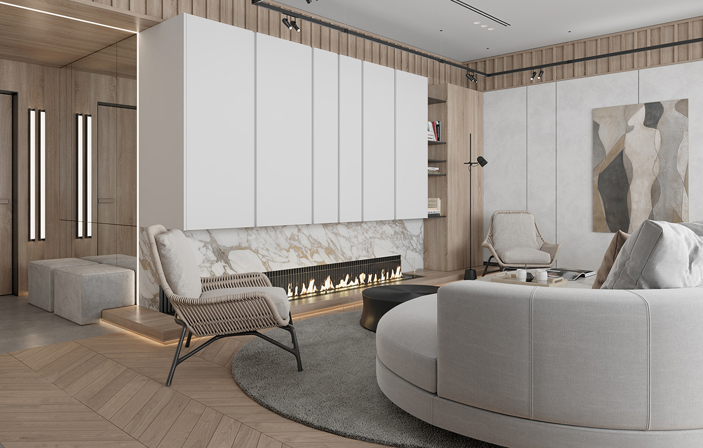 MAX出品独家--DE&DE Studio作品-三口之家的精致美居