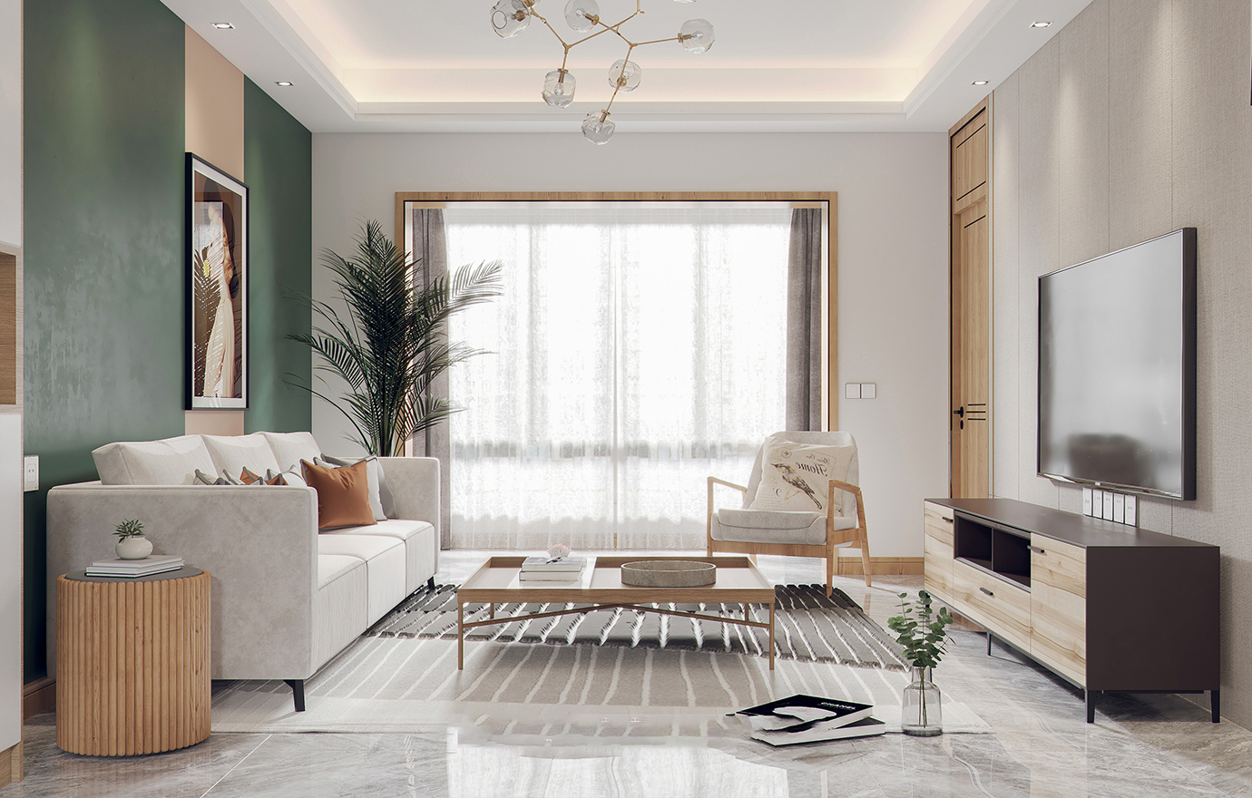 MAX出品独家--简单 干净 明亮-漫反设YYF