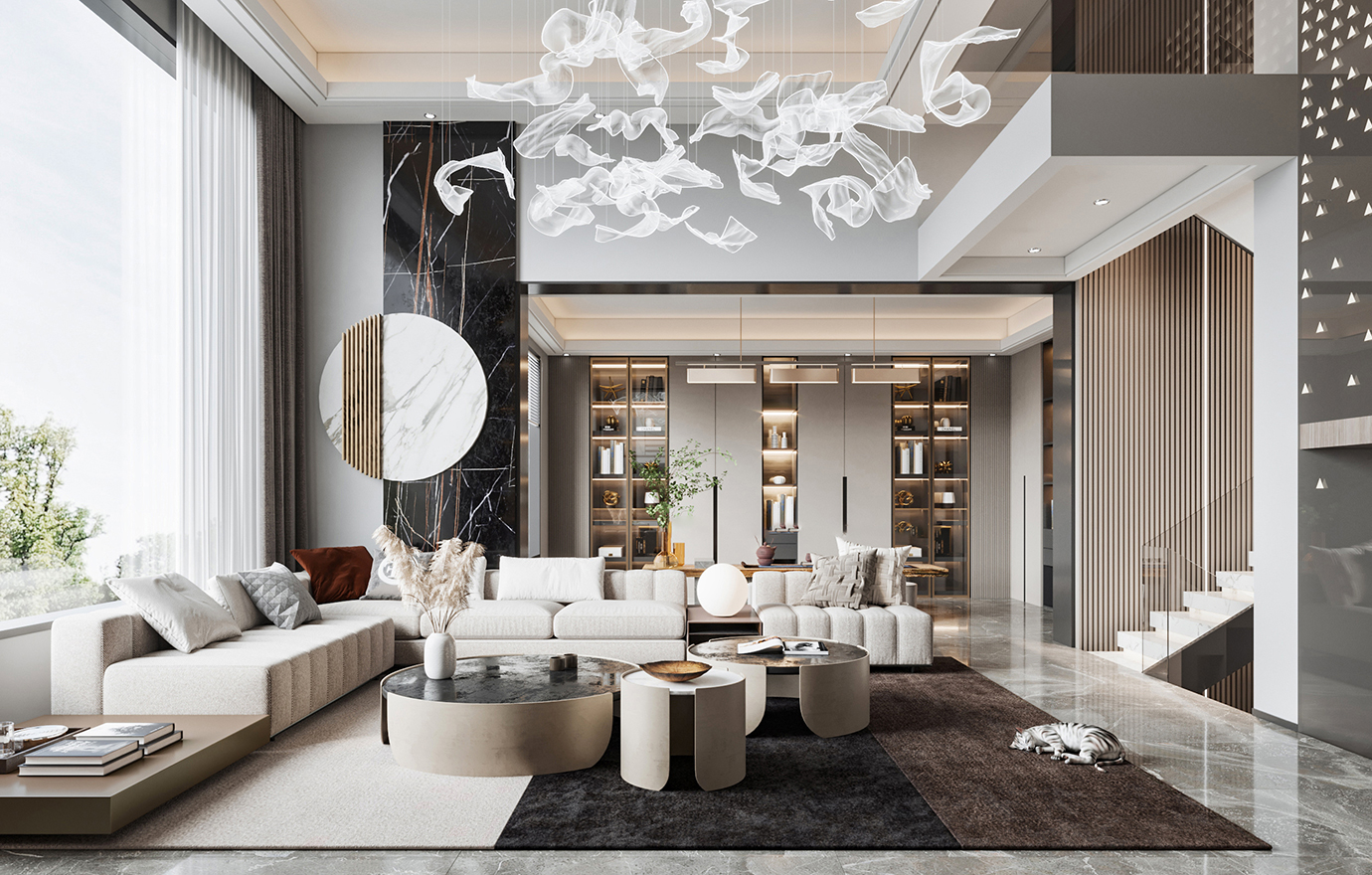 MAX出品独家--现代别墅空间-一只兔子